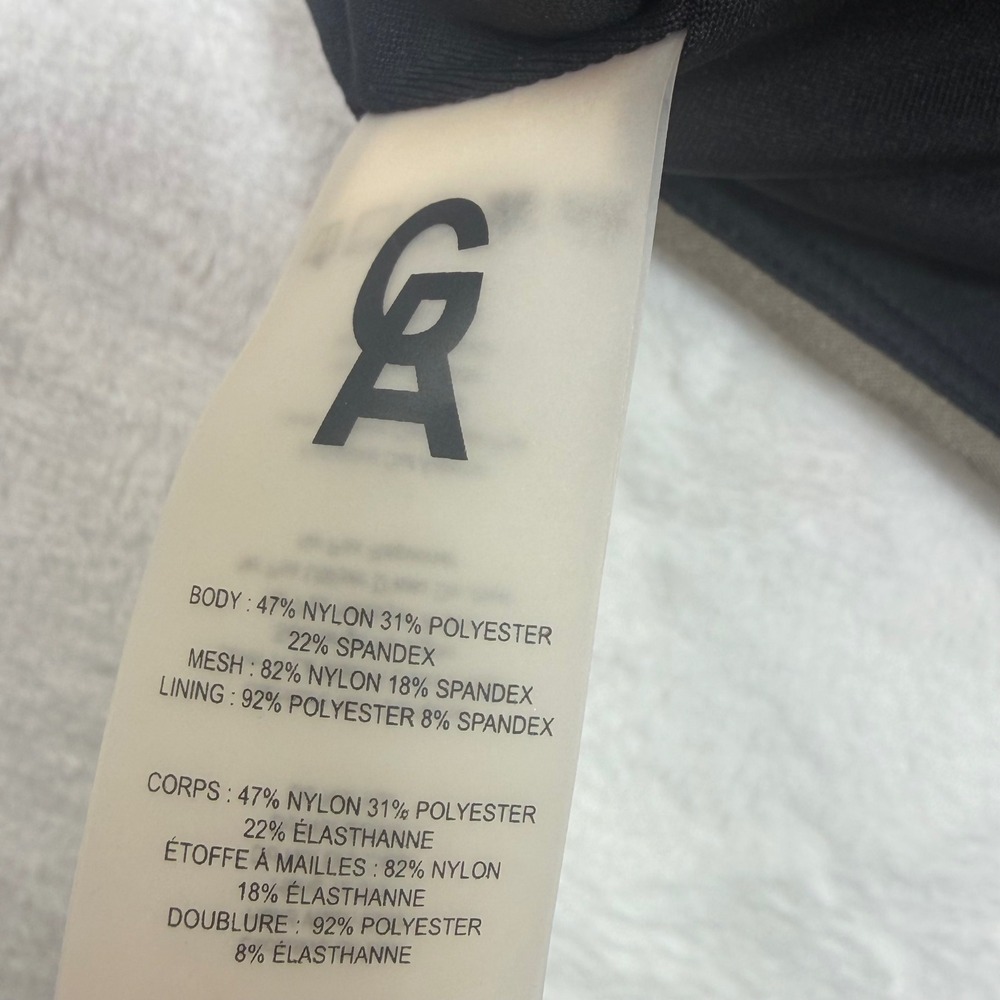 Good American High Neck Racerback Sports Bra Taupe Brown Size 1 S - Picture 5 of 5